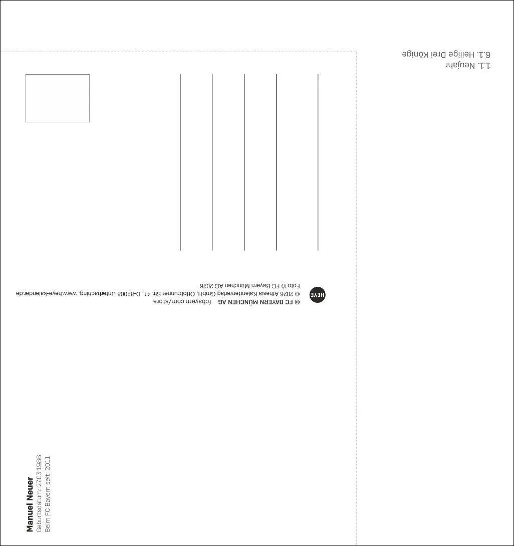 Bild: 9783756418480 | FC Bayern München Postkartenkalender 2027 | Heye | Kalender | 13 S.