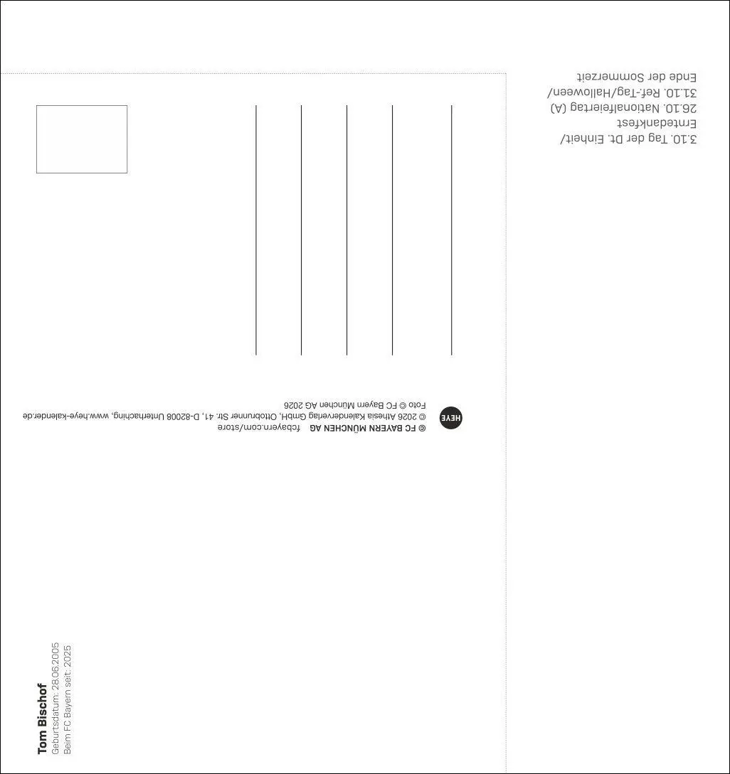 Bild: 9783756418480 | FC Bayern München Postkartenkalender 2027 | Heye | Kalender | 13 S.