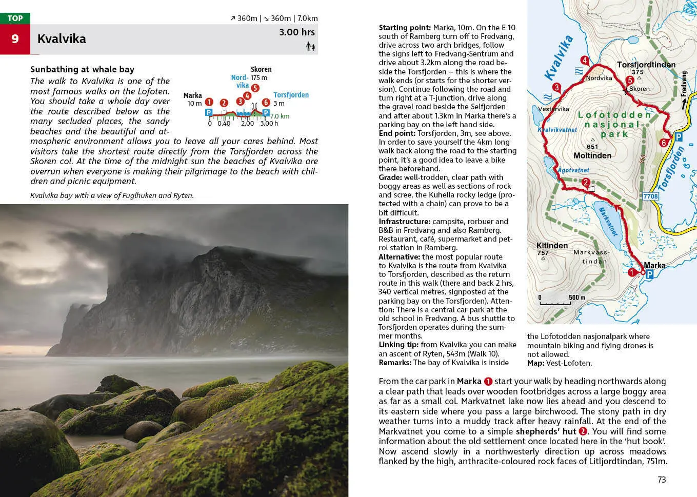 Bild: 9783763348480 | Lofoten and Vesterålen (Rother Walking Guide) | Andrea Kostial (u. a.)