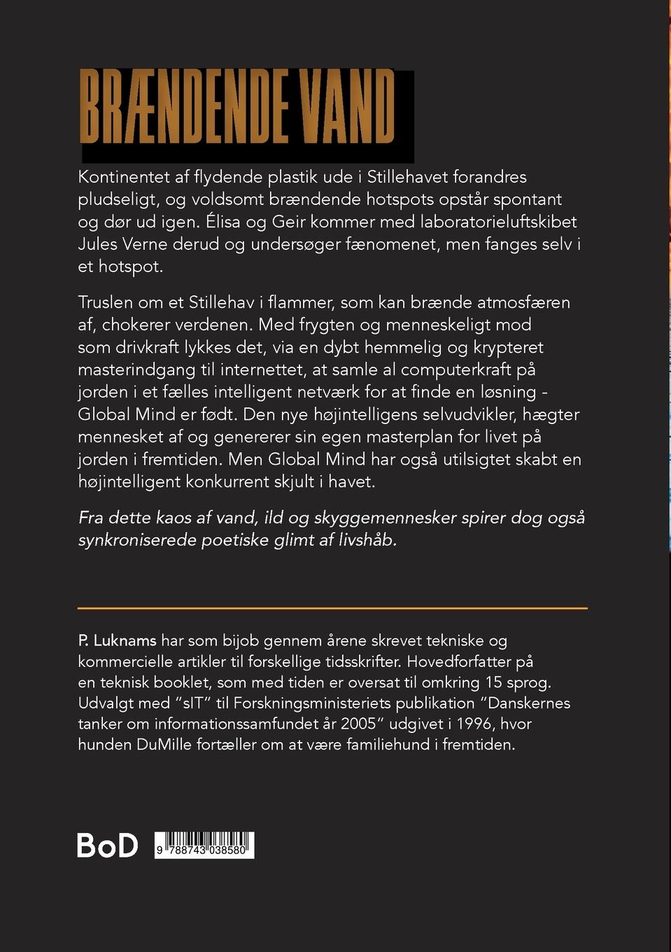 Rückseite: 9788743038580 | Brændende vand | P. Luknams | Taschenbuch | Paperback | Dänisch | 2022