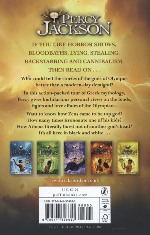 Rückseite: 9780141358680 | Percy Jackson and the Greek Gods | Rick Riordan | Taschenbuch | 403 S.