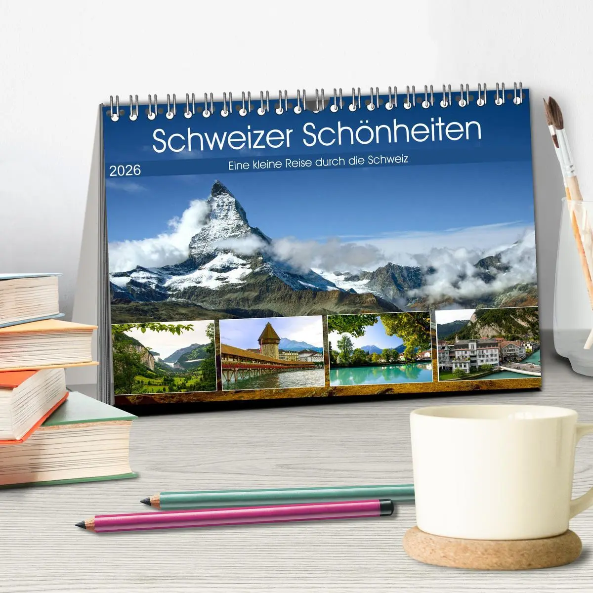 Bild: 9783457728680 | Schweizer Schönheiten (Tischkalender 2026 DIN A5 quer), CALVENDO...