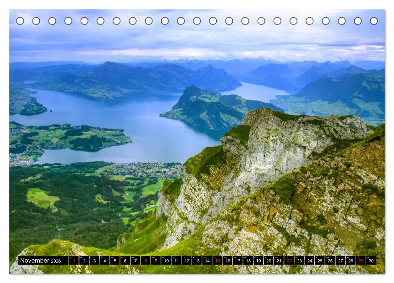 Bild: 9783457728680 | Schweizer Schönheiten (Tischkalender 2026 DIN A5 quer), CALVENDO...