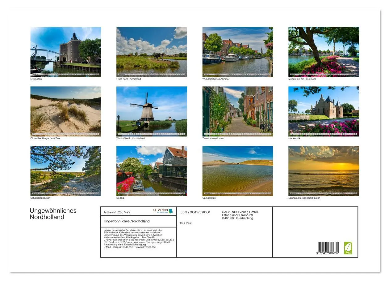 Bild: 9783457898680 | Ungewöhnliches Nordholland (Wandkalender 2026 DIN A2 quer),...