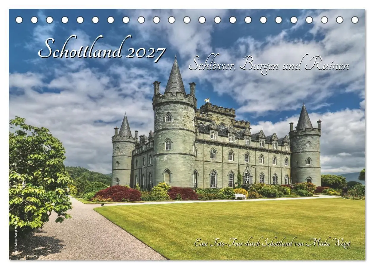 Cover: 9783569388680 | Schottland 2027 Schlösser, Burgen und Ruinen (Tischkalender 2027...