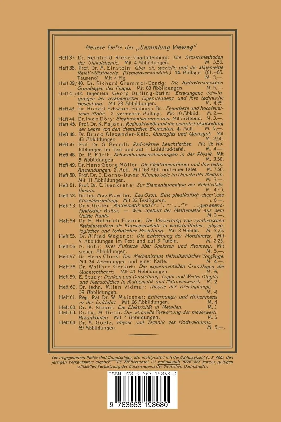 Rückseite: 9783663198680 | Über die Quantentheorie der Linienspektren | Niels Bohr | Taschenbuch