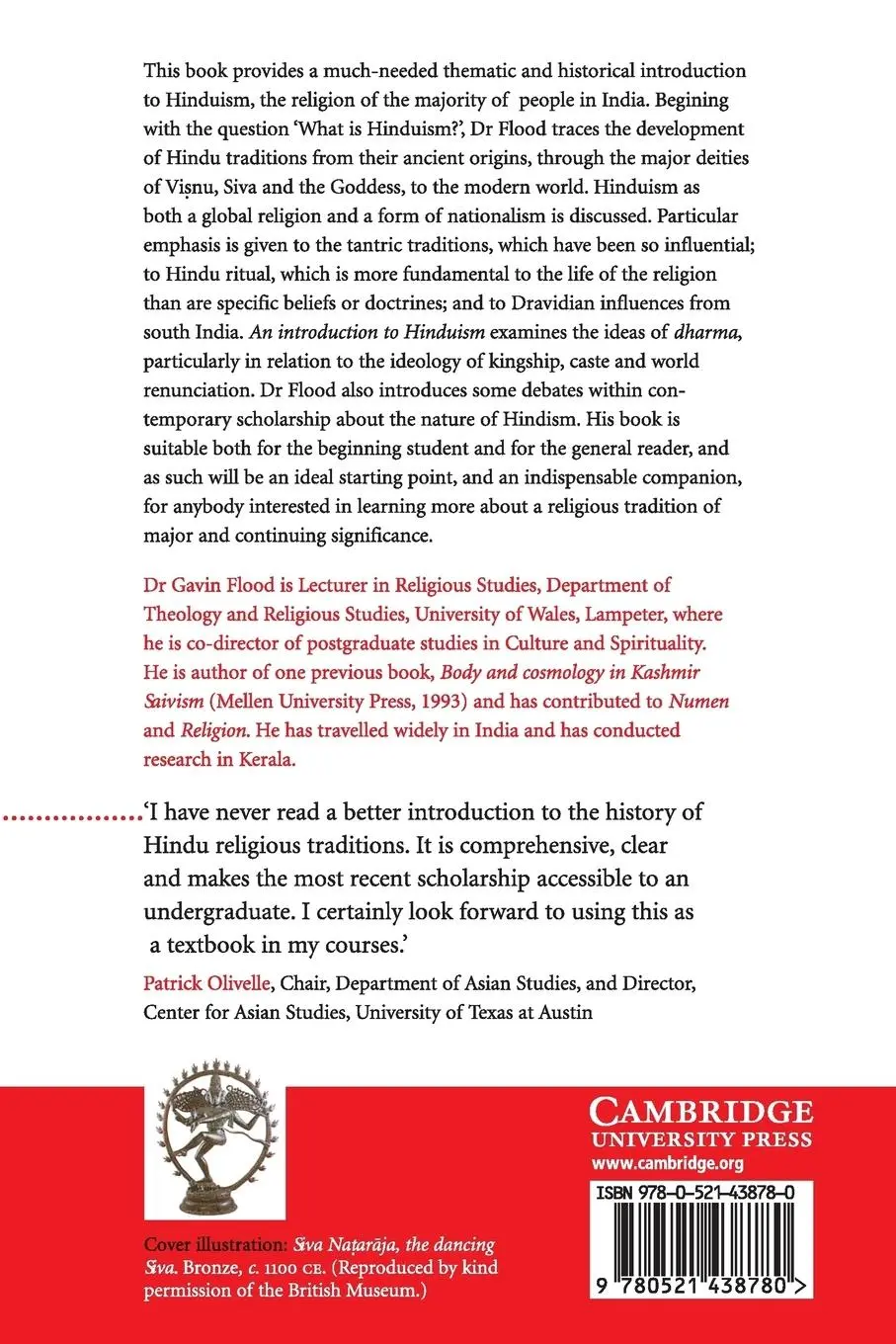 Rückseite: 9780521438780 | An Introduction to Hinduism 1ed | Gavin D. Flood | Taschenbuch | 2018