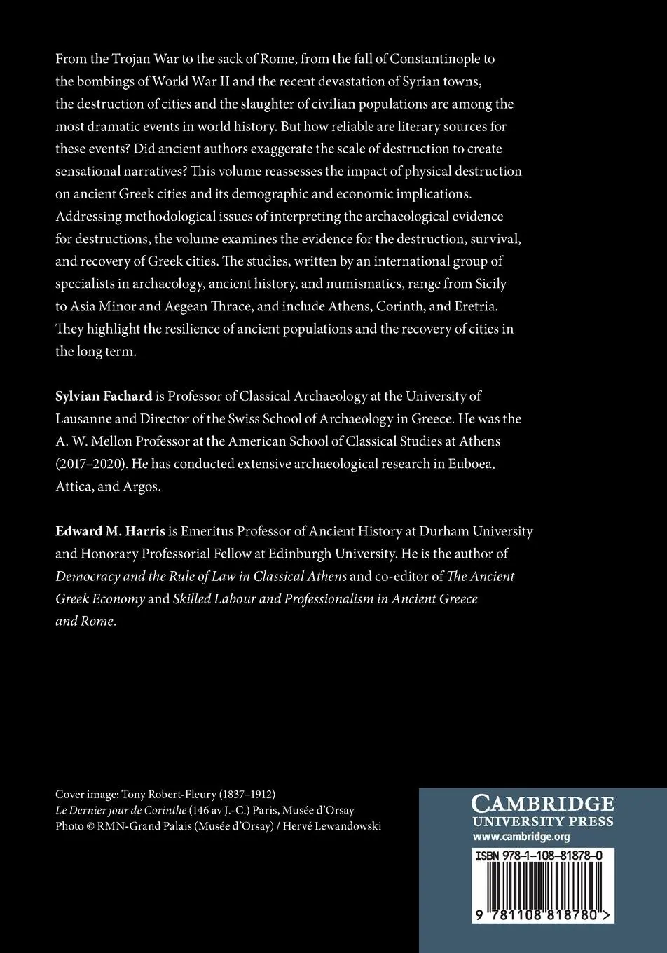 Rückseite: 9781108818780 | The Destruction of Cities in the Ancient Greek World | Fachard (u. a.)