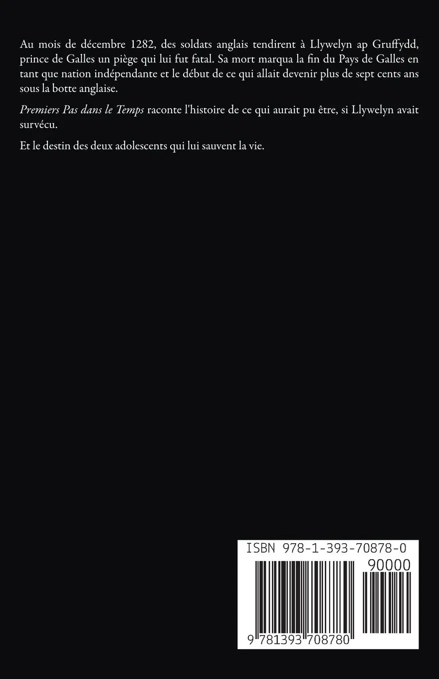 Rückseite: 9781393708780 | Premiers Pas dans le Temps | Sarah Woodbury | Taschenbuch | 2020