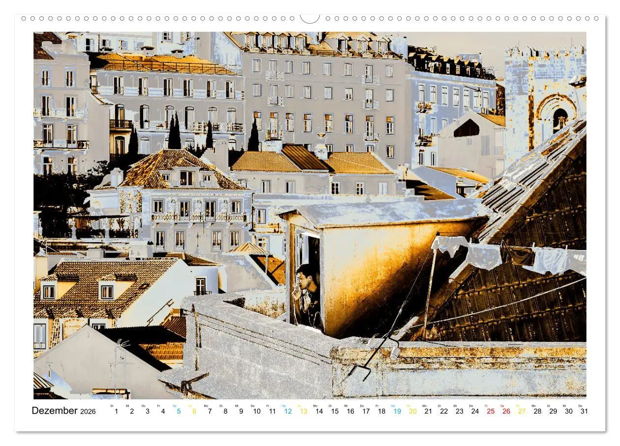 Bild: 9783457578780 | Lissabon One Day (hochwertiger Premium Wandkalender 2026 DIN A2...