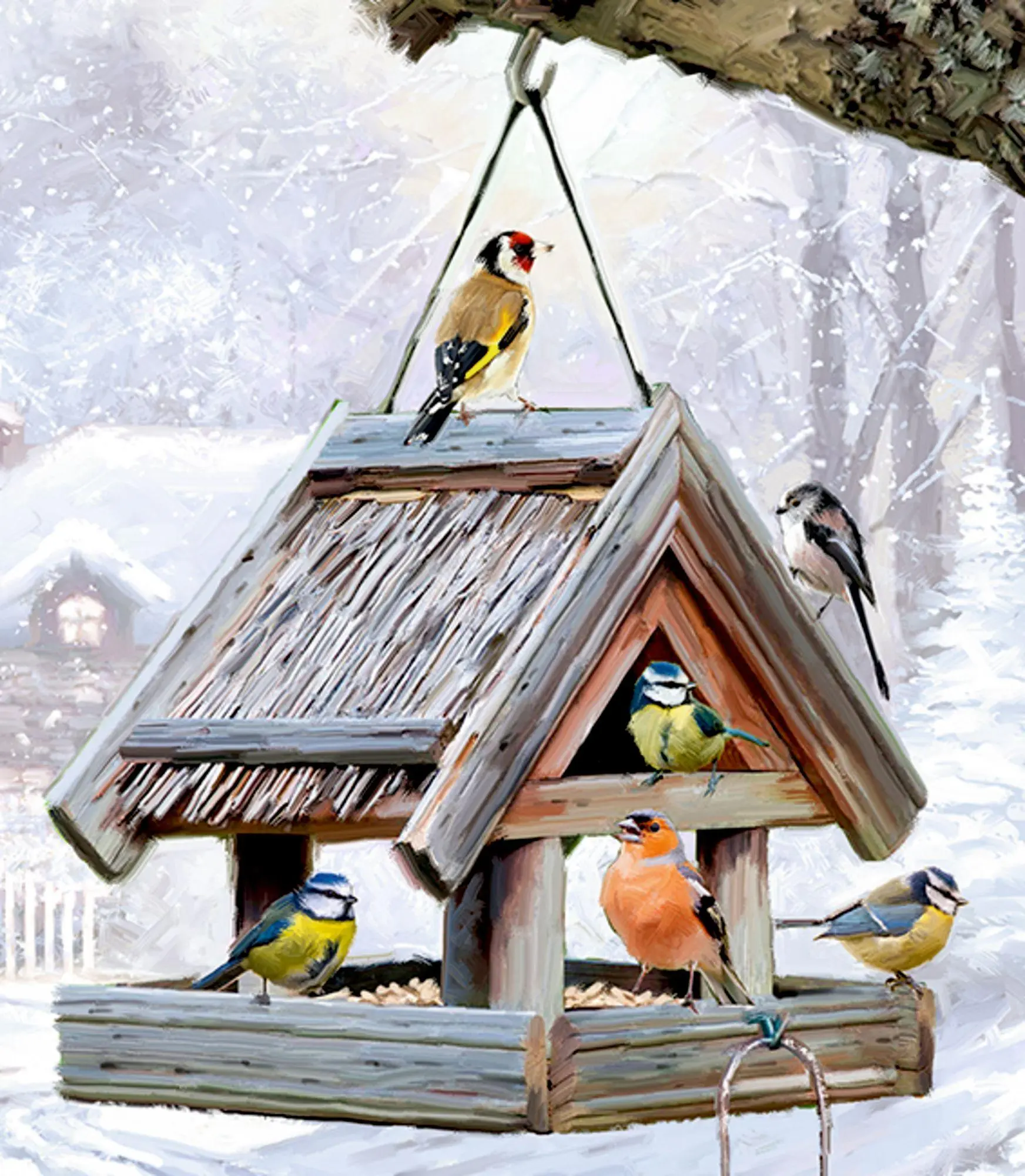 Bild: 4050003958880 | Wand-Adventskalender - Nostalgische Weihnacht bei den Tieren im Stall