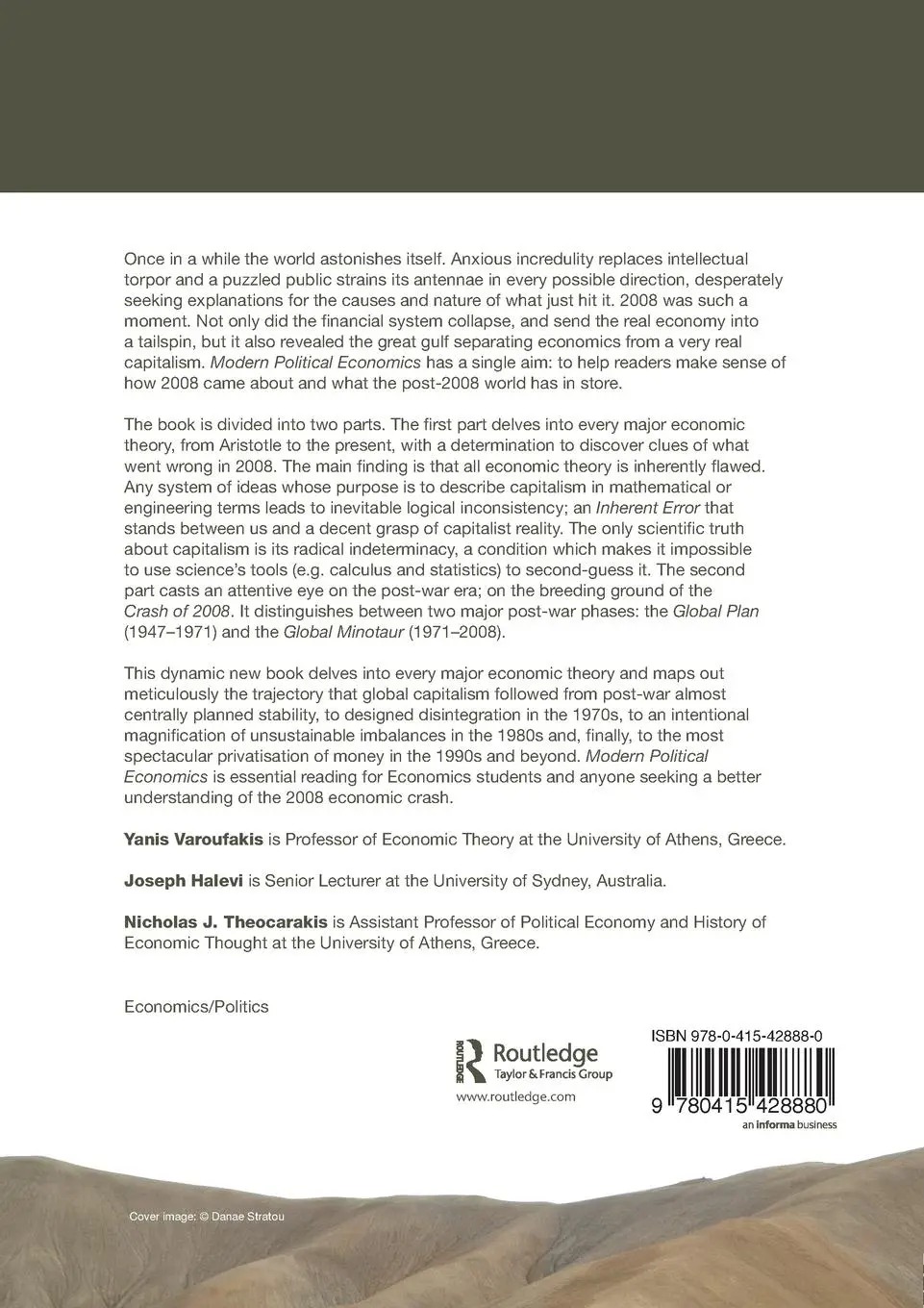 Rückseite: 9780415428880 | Modern Political Economics | Making Sense of the Post-2008 World