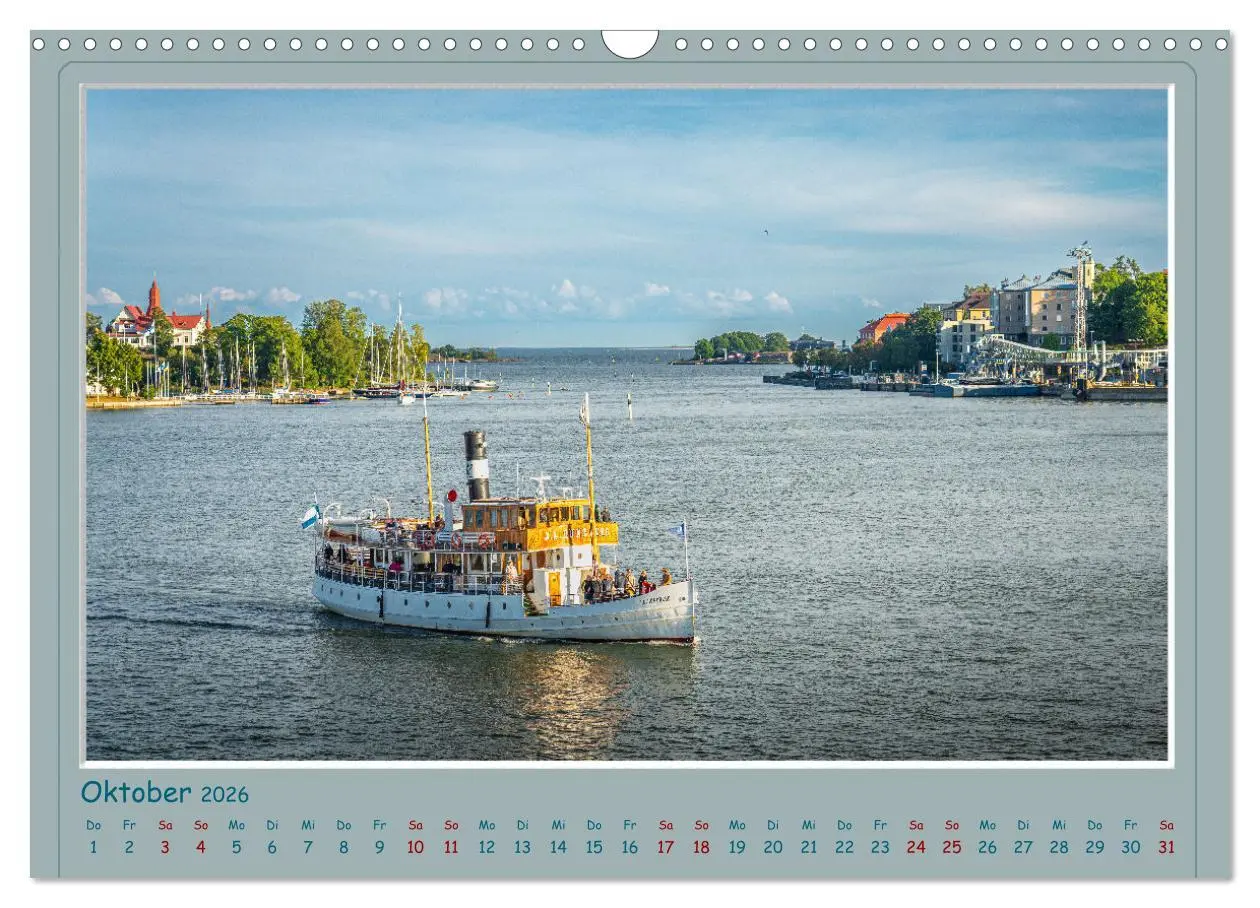 Bild: 9783457568880 | HELSINKI CITY (Wandkalender 2026 DIN A3 quer), CALVENDO Monatskalender