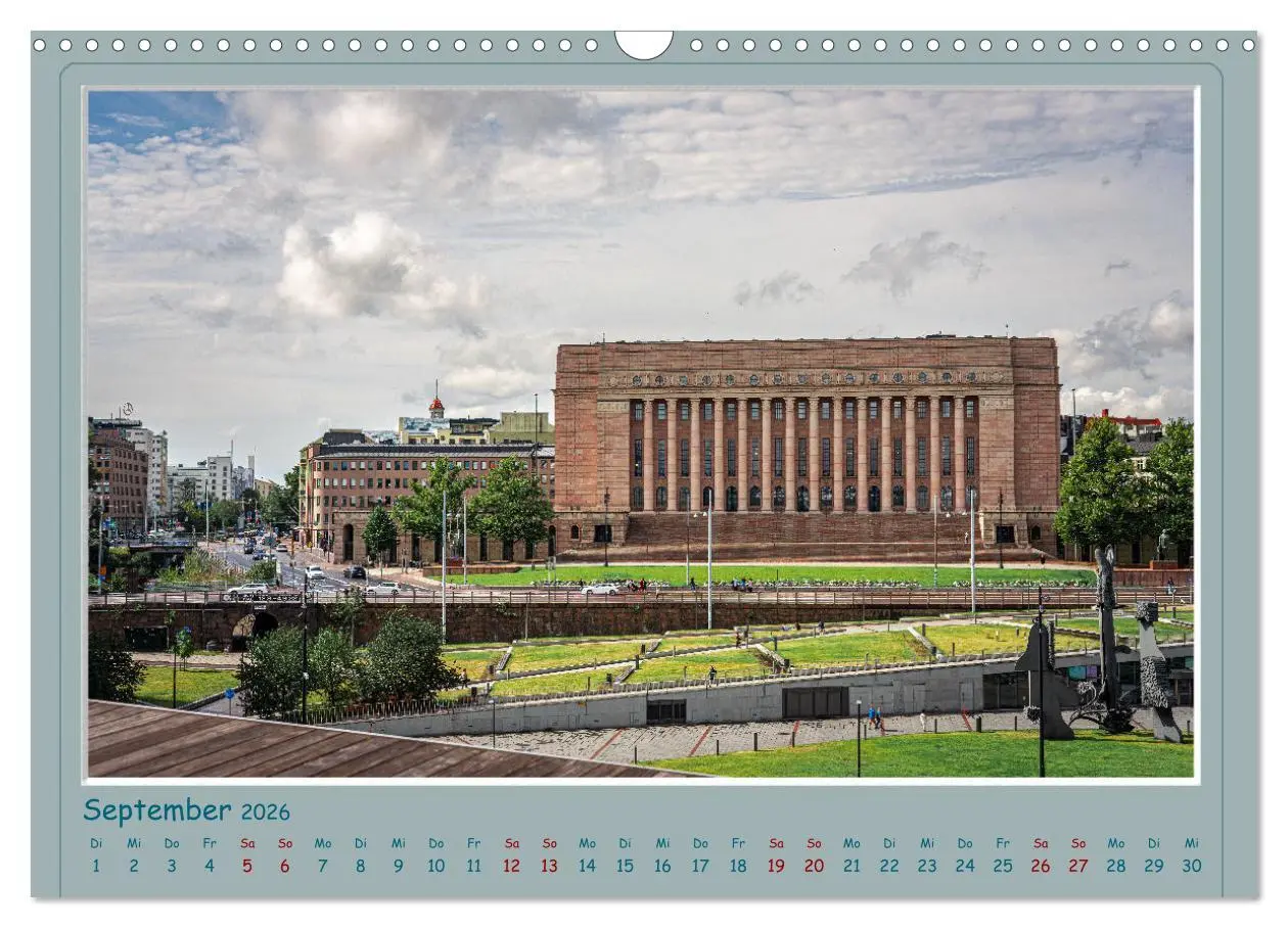 Bild: 9783457568880 | HELSINKI CITY (Wandkalender 2026 DIN A3 quer), CALVENDO Monatskalender