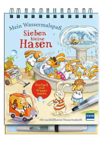 Cover: 9783741528880 | Mein Wassermalspaß - Sieben kleine Hasen | Sabine Praml | Taschenbuch