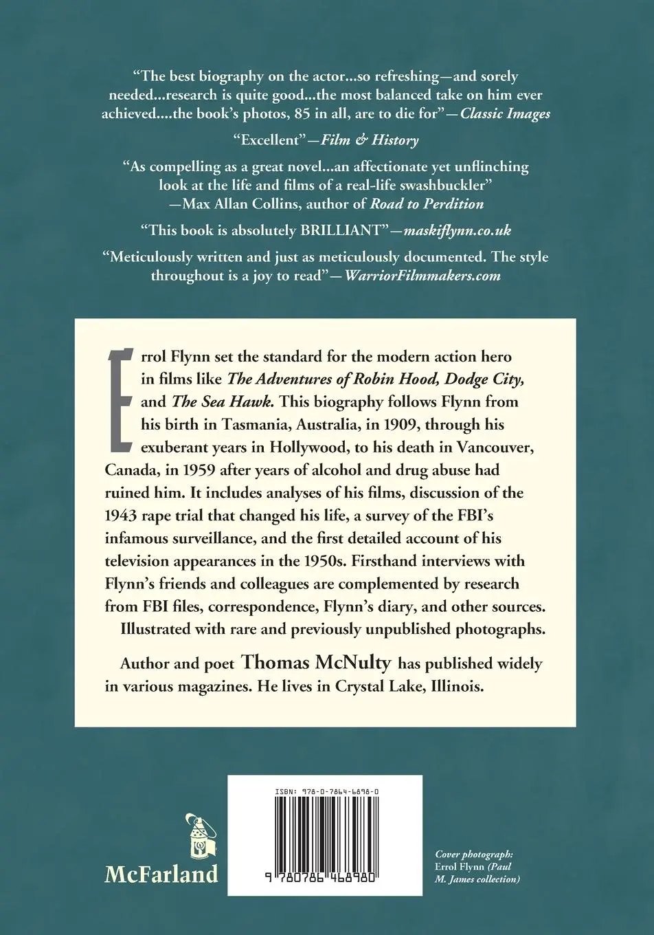 Rückseite: 9780786468980 | Errol Flynn | The Life and Career | Thomas Mcnulty | Taschenbuch