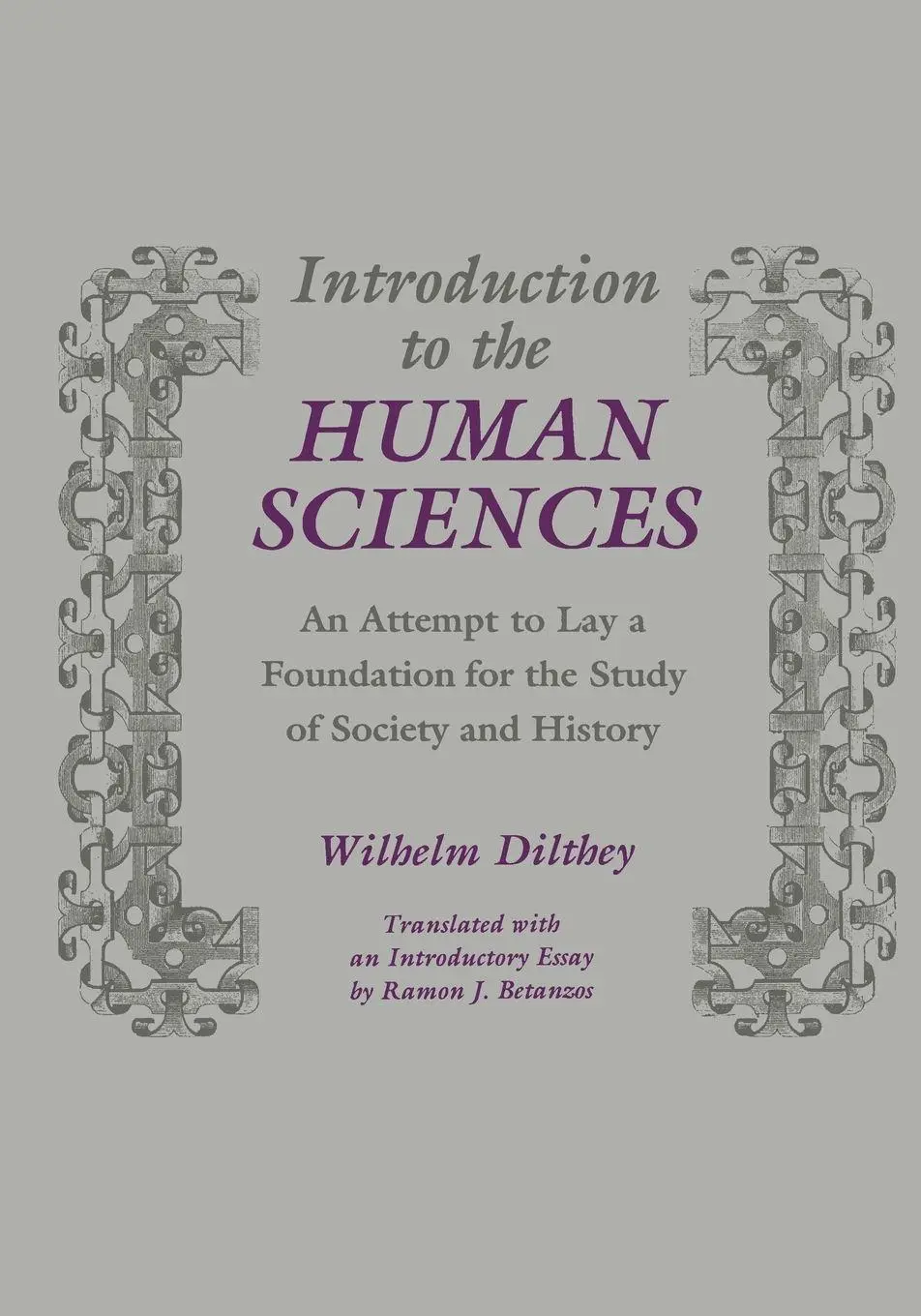 Cover: 9780814318980 | Introduction to the Human Sciences | Wilhelm Dilthey | Taschenbuch