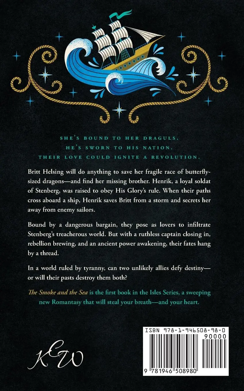 Rückseite: 9781946508980 | The Smoke and the Sea | Katie Cross | Taschenbuch | Englisch | 2025