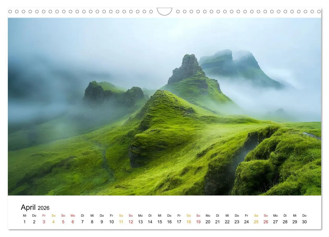 Bild: 9783457318980 | Mystischer Nebel (Wandkalender 2026 DIN A3 quer), CALVENDO...