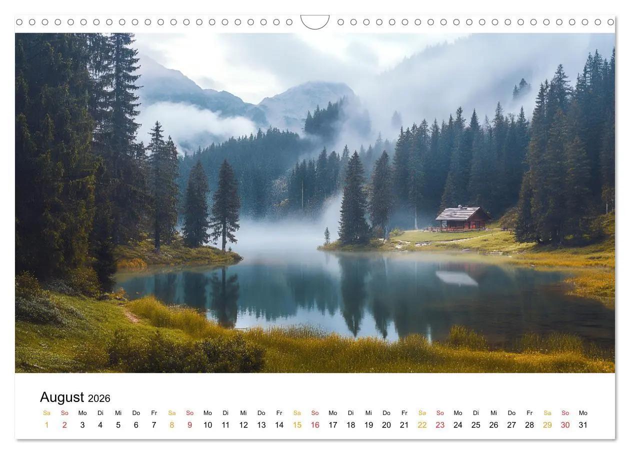 Bild: 9783457318980 | Mystischer Nebel (Wandkalender 2026 DIN A3 quer), CALVENDO...