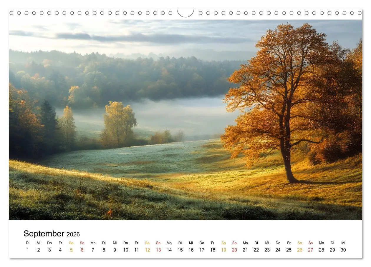 Bild: 9783457318980 | Mystischer Nebel (Wandkalender 2026 DIN A3 quer), CALVENDO...