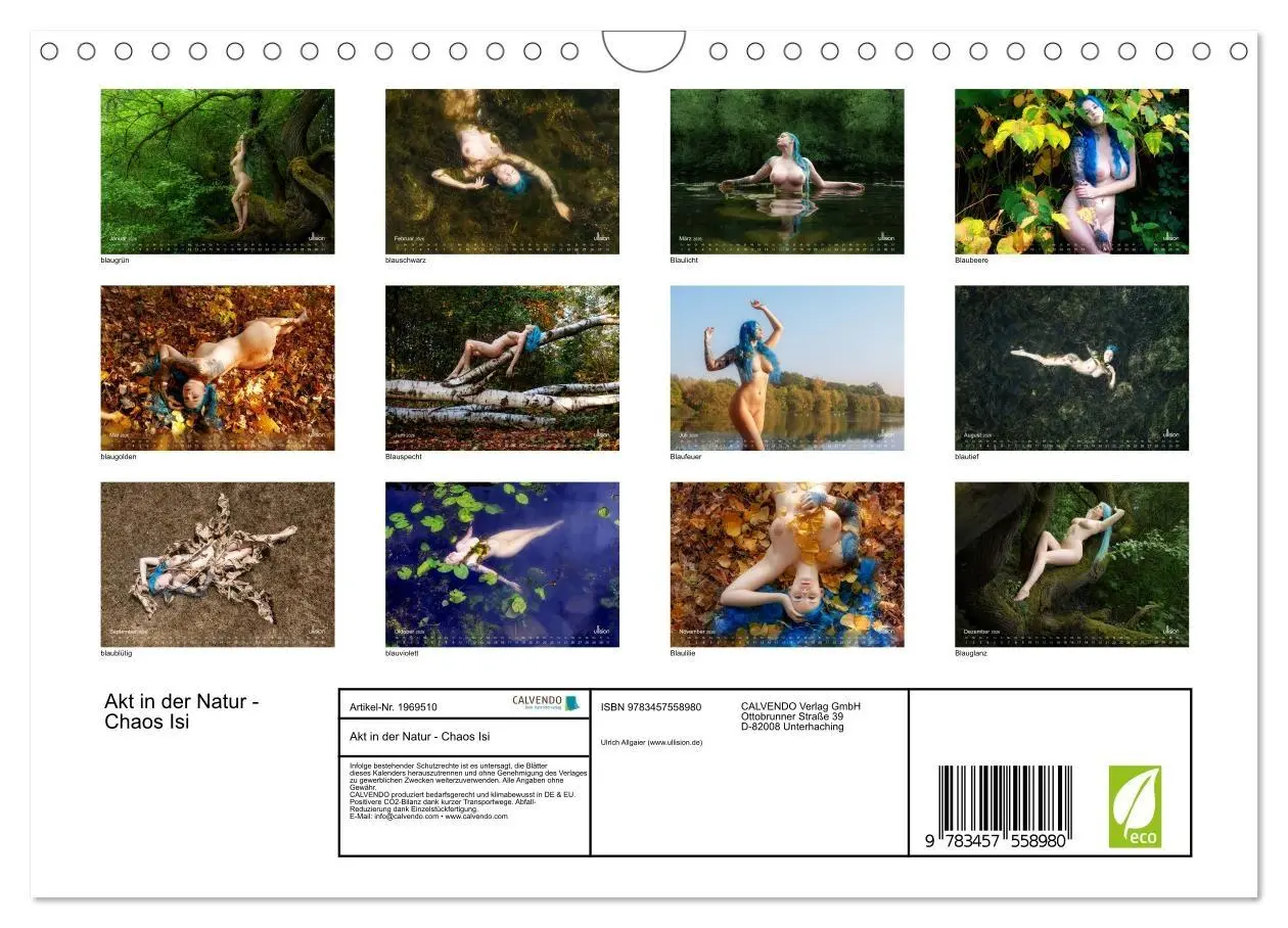 Bild: 9783457558980 | Akt in der Natur - Chaos Isi (Wandkalender 2026 DIN A4 quer),...
