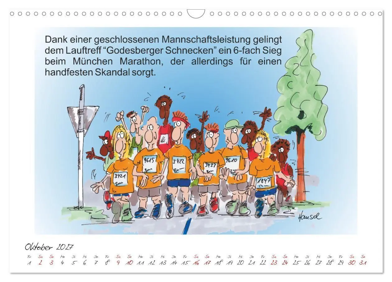 Bild: 9783569358980 | HANSELs kleiner Laufkalender (Wandkalender 2027 DIN A3 quer),...