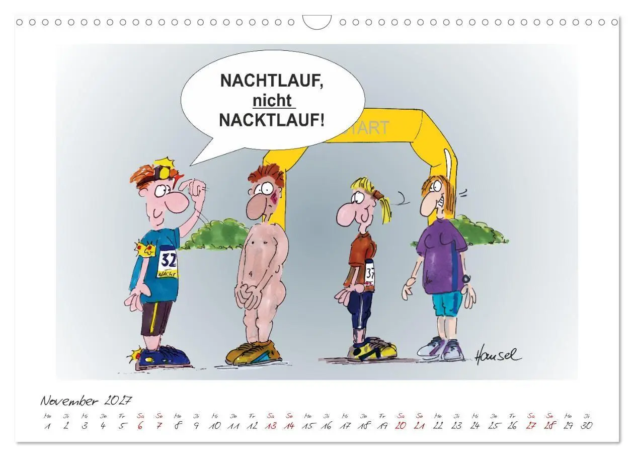 Bild: 9783569358980 | HANSELs kleiner Laufkalender (Wandkalender 2027 DIN A3 quer),...