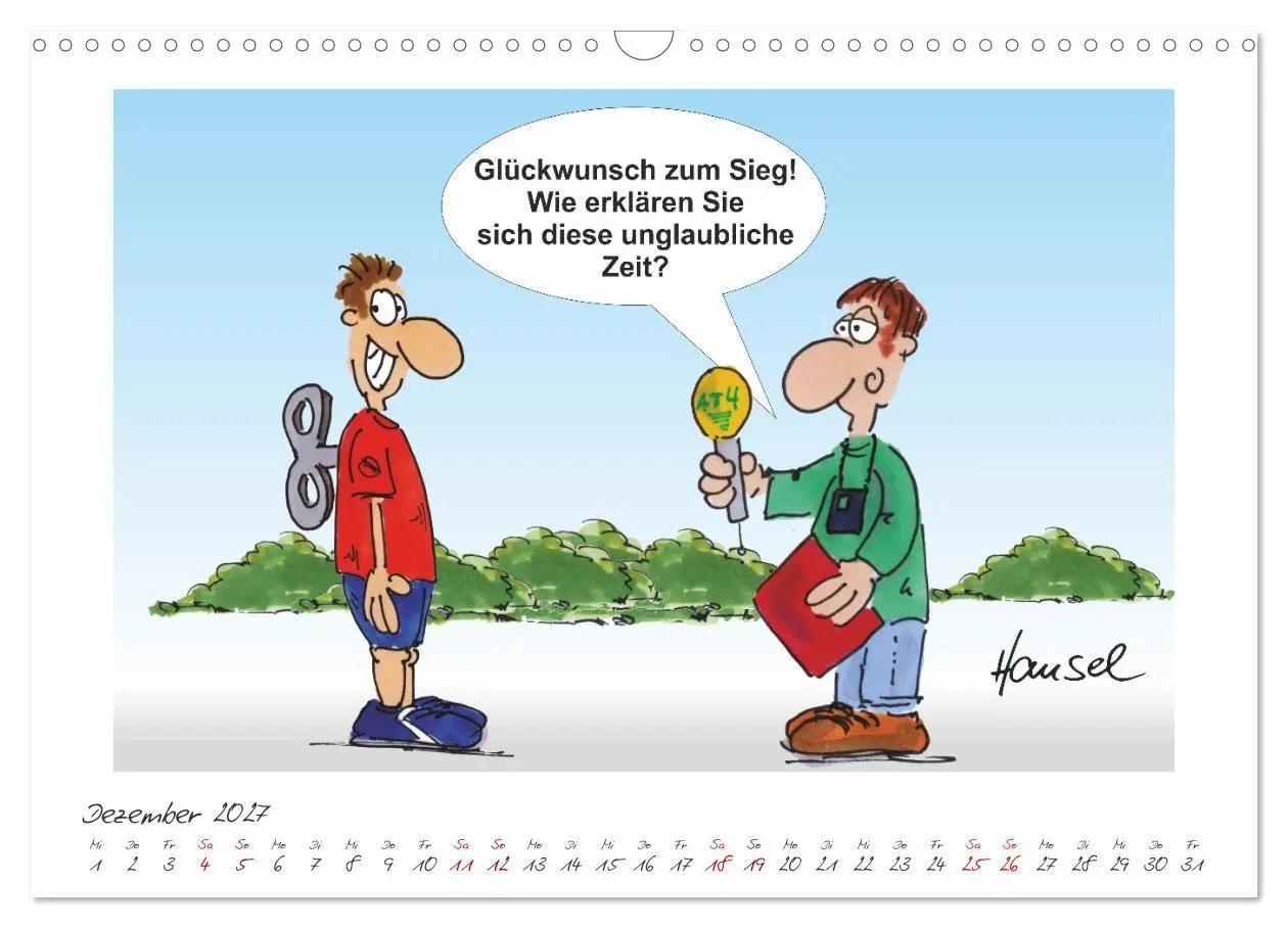 Bild: 9783569358980 | HANSELs kleiner Laufkalender (Wandkalender 2027 DIN A3 quer),...