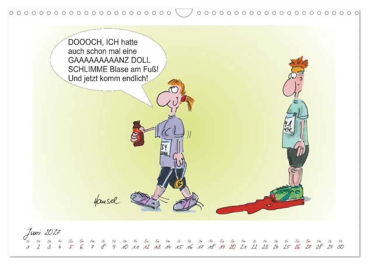 Bild: 9783569358980 | HANSELs kleiner Laufkalender (Wandkalender 2027 DIN A3 quer),...