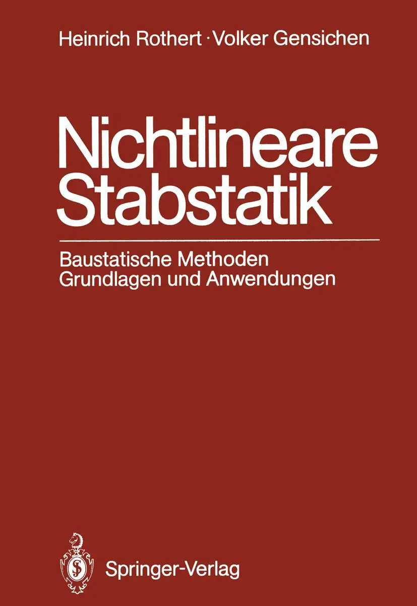 Cover: 9783642828980 | Nichtlineare Stabstatik | Volker Gensichen (u. a.) | Taschenbuch