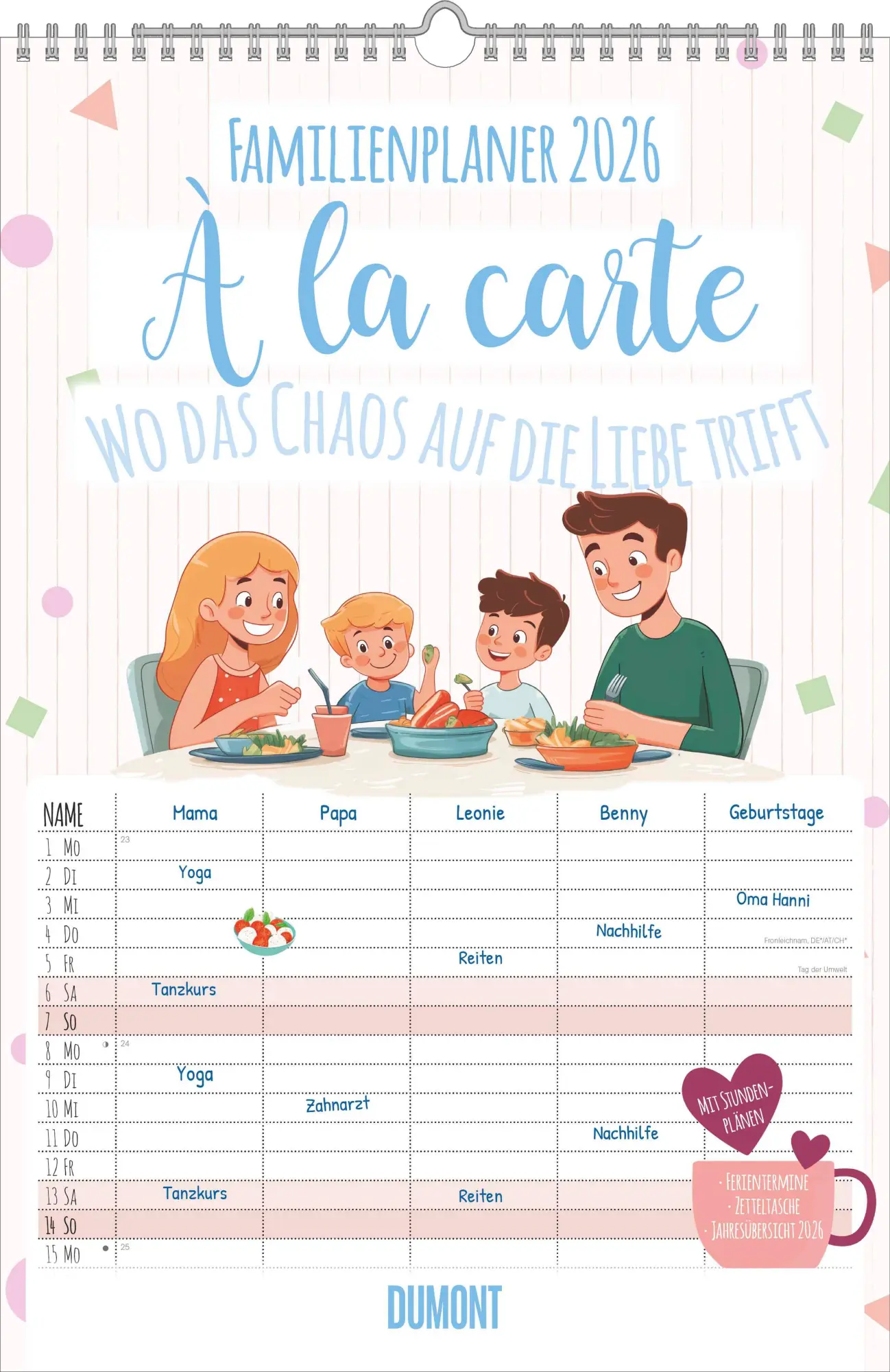 Cover: 4069095009080 | Familienplaner à la Carte - Wo das Chaos auf die Liebe trifft - 5...