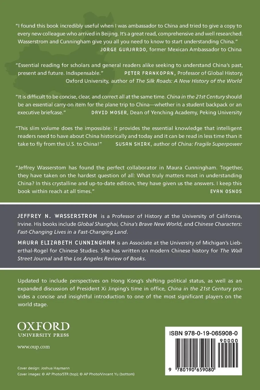 Rückseite: 9780190659080 | China in the 21st Century | Jeffrey N. Wasserstrom (u. a.) | Buch