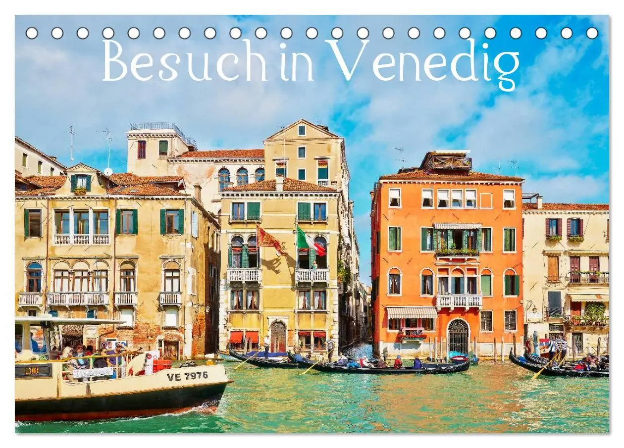 Cover: 9783516089080 | Besuch in Venedig (Tischkalender 2026 DIN A5 quer), CALVENDO...