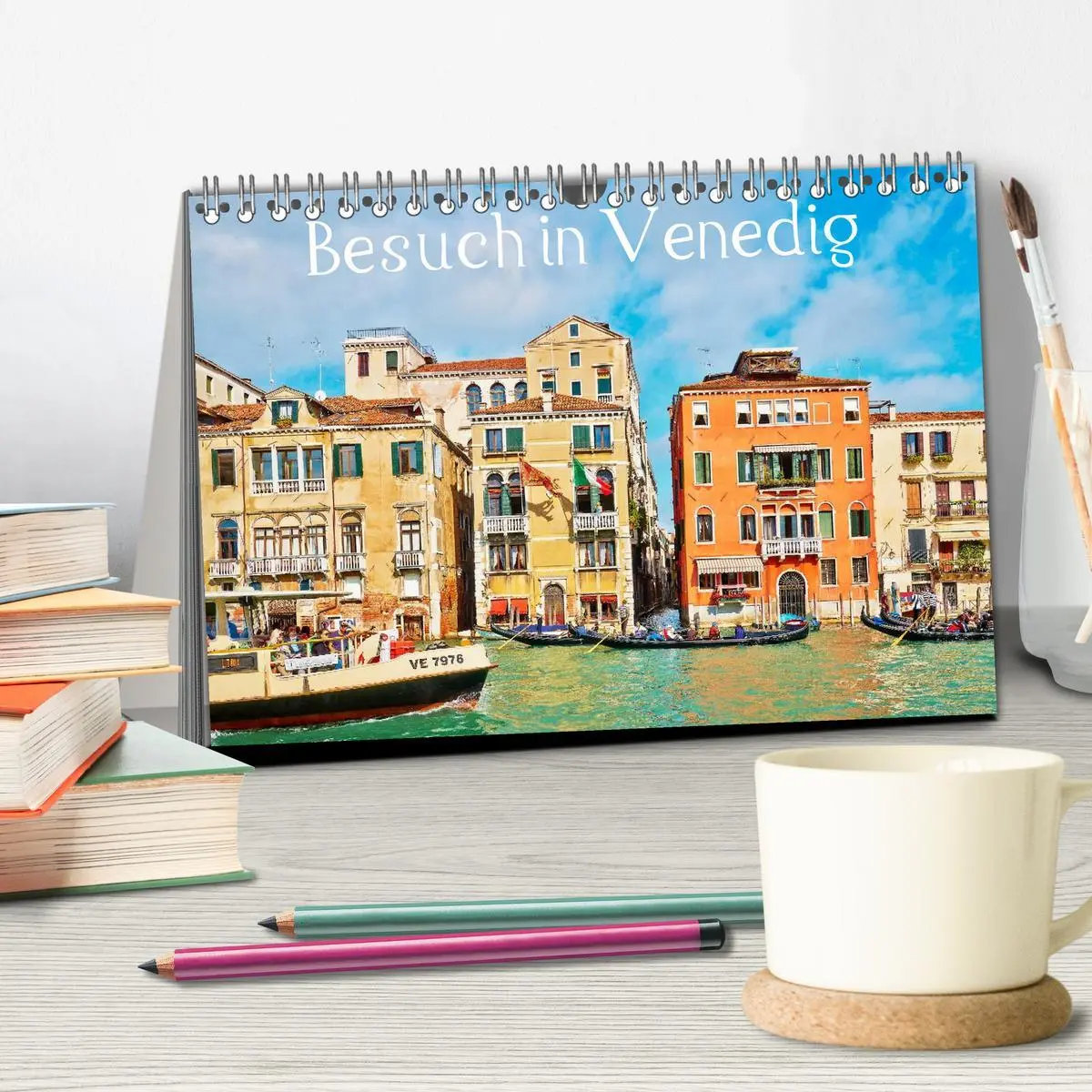 Bild: 9783516089080 | Besuch in Venedig (Tischkalender 2026 DIN A5 quer), CALVENDO...
