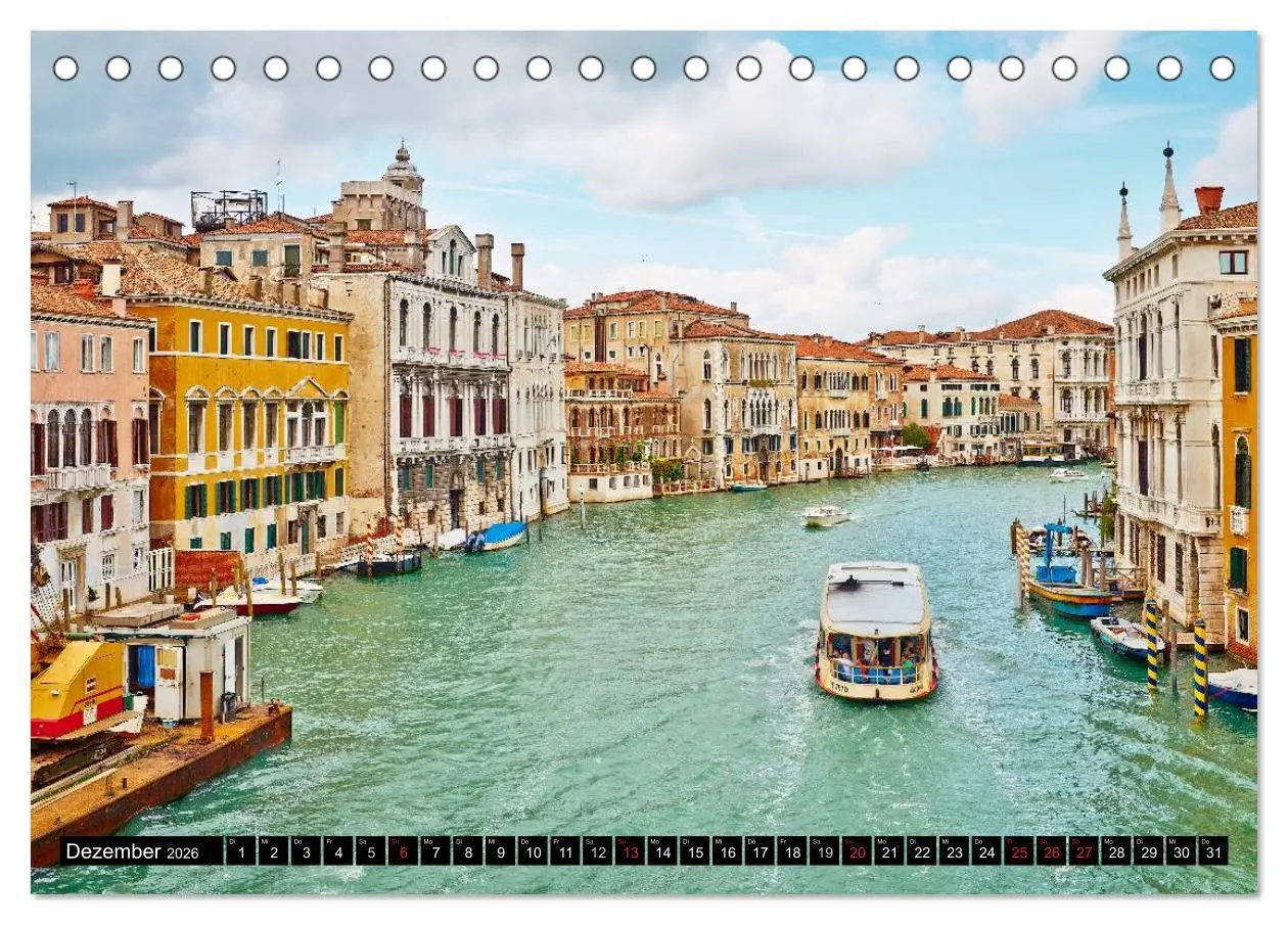 Bild: 9783516089080 | Besuch in Venedig (Tischkalender 2026 DIN A5 quer), CALVENDO...