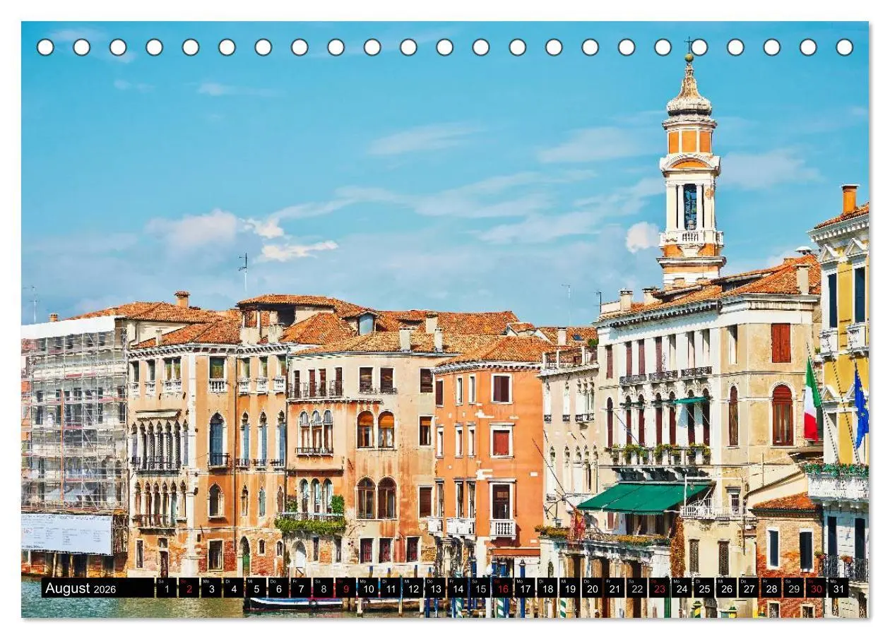 Bild: 9783516089080 | Besuch in Venedig (Tischkalender 2026 DIN A5 quer), CALVENDO...