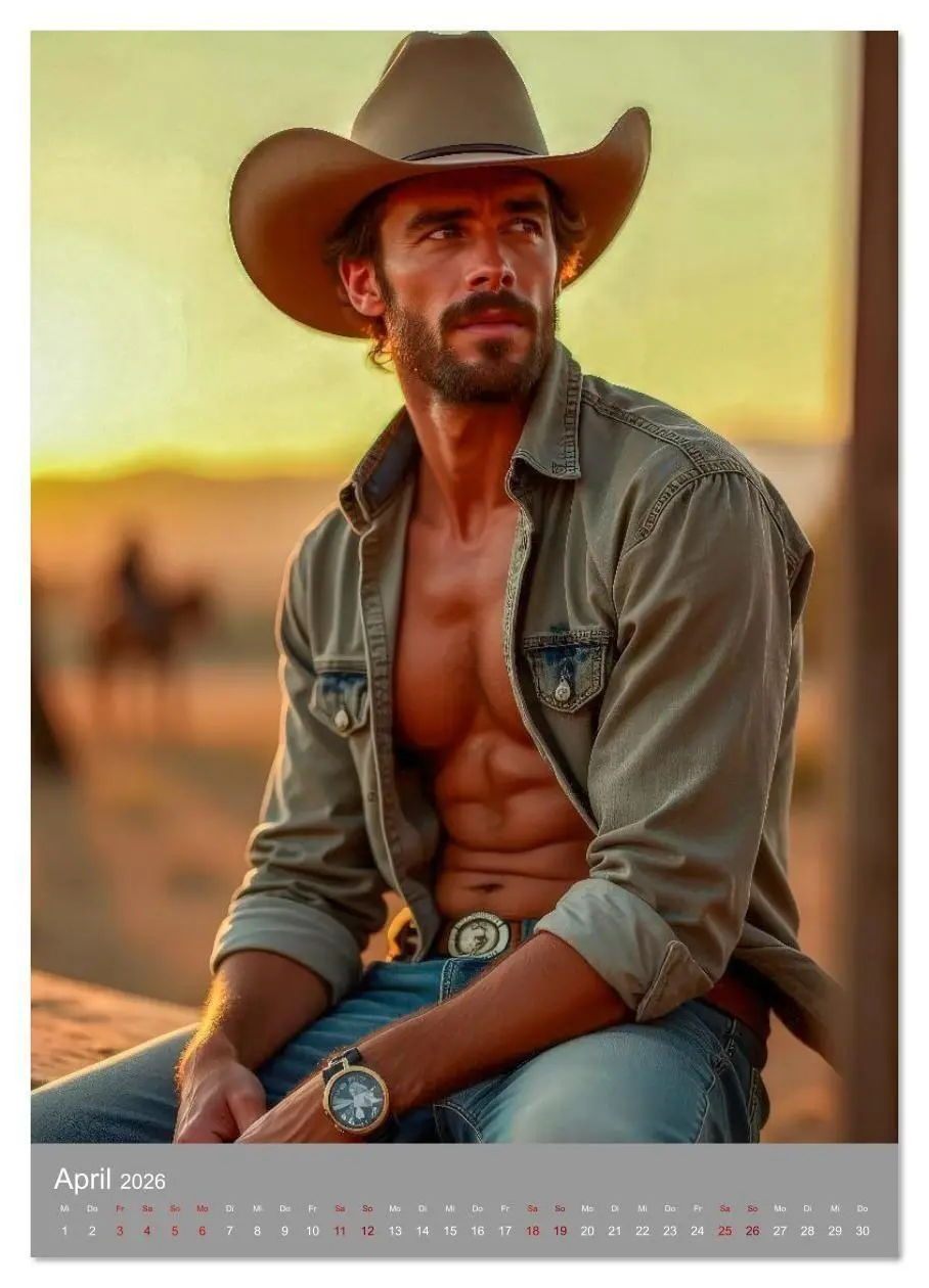 Bild: 9783516609080 | Cowboy Fantasien (Wandkalender 2026 DIN A2 hoch), CALVENDO...