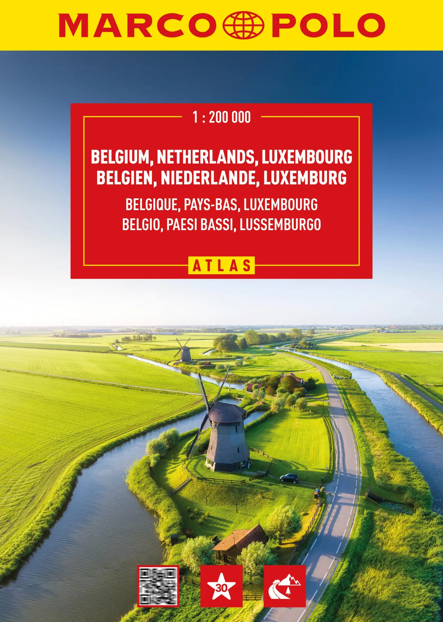 Cover: 9783575019080 | MARCO POLO Reiseatlas Benelux 1:200.000 | Taschenbuch | 160 S. | 2024
