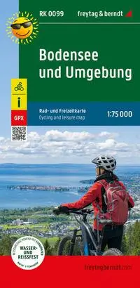 Cover: 9783707919080 | Bodensee und Umgebung, Rad- und Freizeitkarte 1:75.000, freytag &amp;...