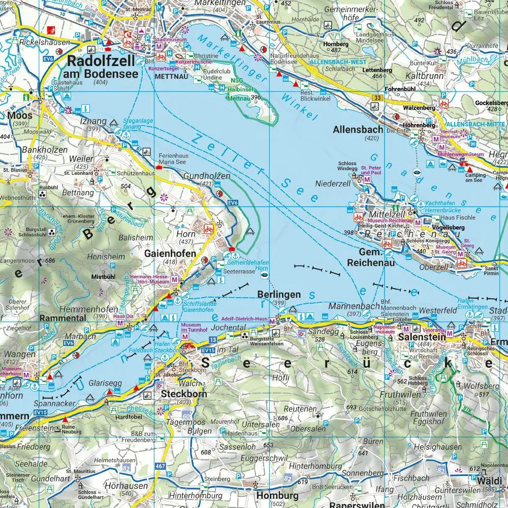Bild: 9783707919080 | Bodensee und Umgebung, Rad- und Freizeitkarte 1:75.000, freytag &amp;...
