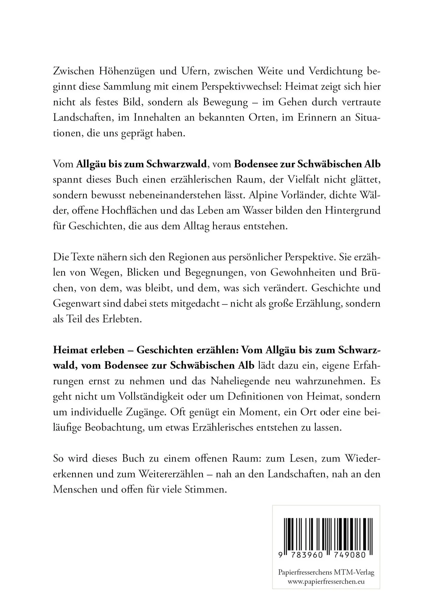 Rückseite: 9783960749080 | Heimat erleben - Geschichten erzählen: Vom Allgäu bis zum...
