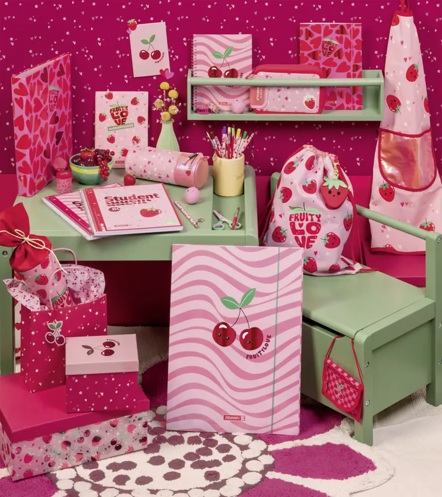Bild: 4061947149180 | Aufgabenheft A5 48Bl. Fruity Love | Broschüre | Deutsch | 2026