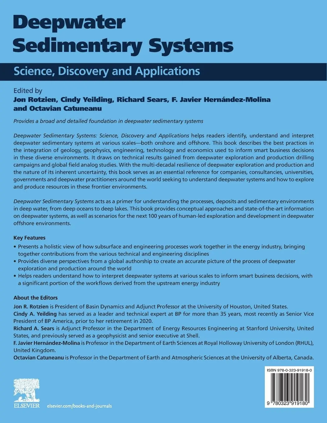 Rückseite: 9780323919180 | Deepwater Sedimentary Systems | Science, Discovery, and Applications