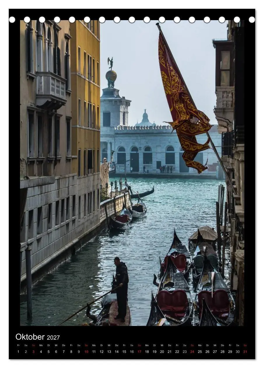 Bild: 9783594129180 | "Venedig - La Romantica" (Tischkalender 2027 DIN A5 hoch), CALVENDO...