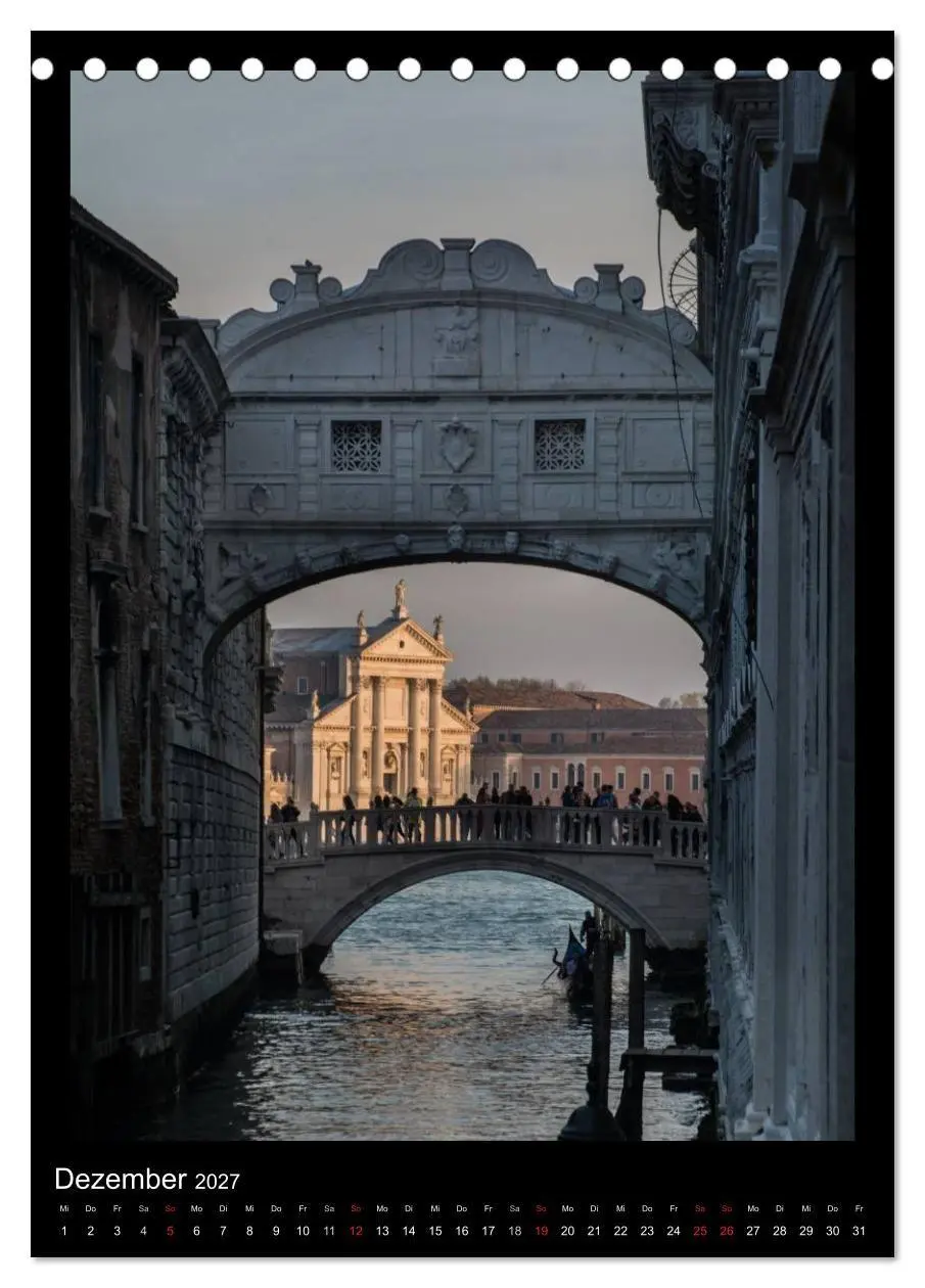 Bild: 9783594129180 | "Venedig - La Romantica" (Tischkalender 2027 DIN A5 hoch), CALVENDO...