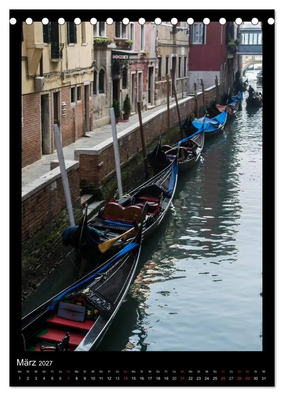 Bild: 9783594129180 | "Venedig - La Romantica" (Tischkalender 2027 DIN A5 hoch), CALVENDO...