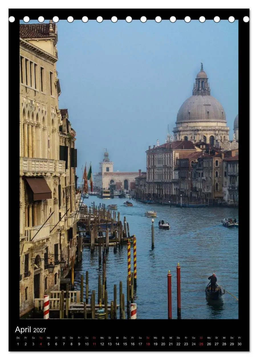 Bild: 9783594129180 | "Venedig - La Romantica" (Tischkalender 2027 DIN A5 hoch), CALVENDO...