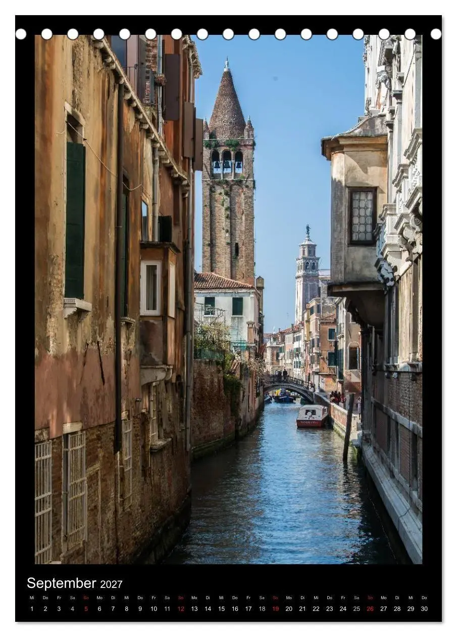 Bild: 9783594129180 | "Venedig - La Romantica" (Tischkalender 2027 DIN A5 hoch), CALVENDO...