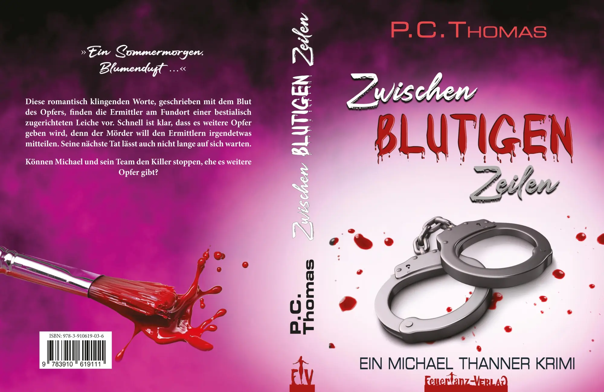 Rückseite: 9783910619180 | Eiskalte MÖRDERJAGD | Ein Michael Thanner Krimi | P. C. Thomas | Buch